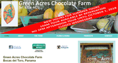 Desktop Screenshot of greenacreschocolatefarm.com